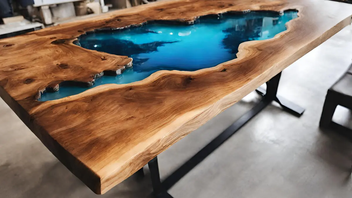 How repair resin table top