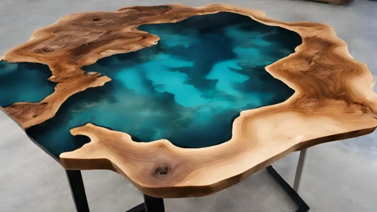 How to pour resin table top