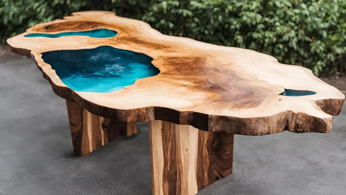 Epoxy resin table step by step