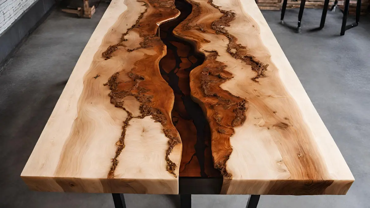 Epoxy resin table step by step